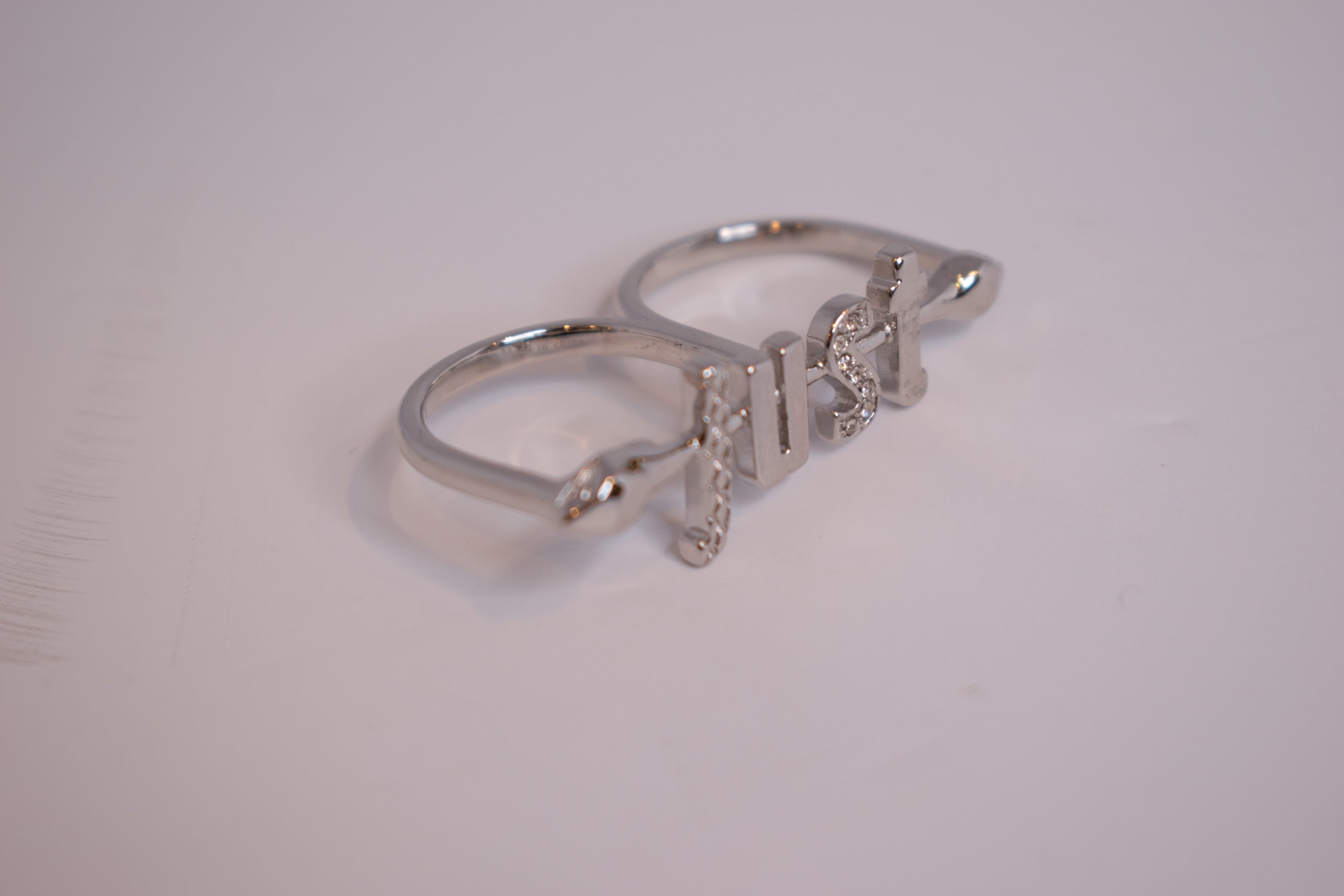 Just Cavalli Ring With Just Logo Design Size 8