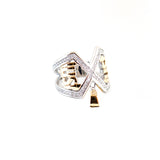 Just Cavalli Ring With Stone & Just Logo Size 8