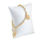 Just Cavalli Ip GoldÂ Bracelet With Heart Logo - Blue Salon