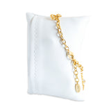 Just Cavalli Ip GoldÂ Bracelet With Heart Logo - Blue Salon