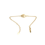 Just Cavalli Ip Gold Chain With Heart Shape Charm & Stone