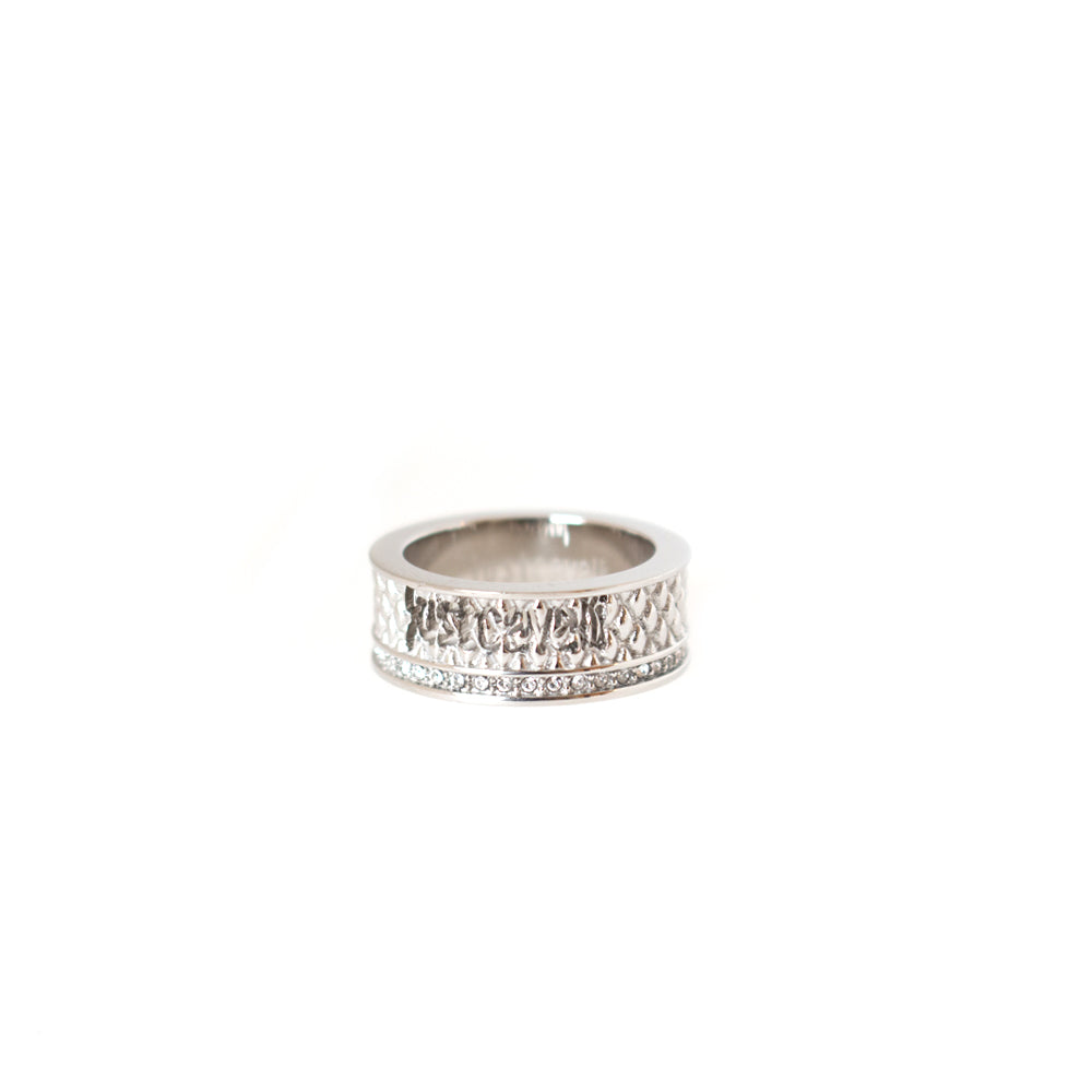 Just Cavalli Ring With Just Cavalli Logo & Stone