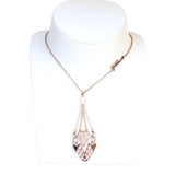 Just Cavalli Ip Rose Gold Necklace With Snake Head Pendant 18