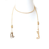 Just Cavalli Ip Gold Necklace With Just Cavalli Pendant