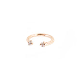 Just Cavalli Fashion Accesories Ring Ip Rose Gold Open Style Both End