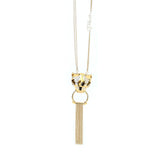 Just Cavalli Necklace Ip Gold With Tiger Head PendantÂ & Dangling Style