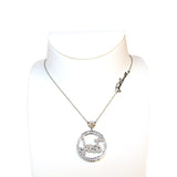 Just Cavalli Necklace Chain With Just Round Â Logo Matt Finish