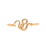 Just Cavalli Bangle Ip Rose Gold Open Style With Snake Design