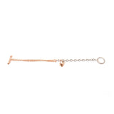 Just Cavalli Fashion Accessories Bracelet Rosegold & Silver Chain With Snake Head Charm & Round Lock Style