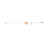 Just Cavalli Fashion Accessories Bracelet Silver Chain With Heart Shape & Charm