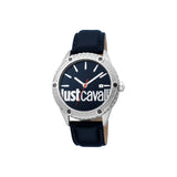 Just CavalliÂ¬â€ Men's Watch With Blue Dial & Blue Leather Strap