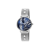 Just Cavalli Ladies Watch Animal Print Dial With Mesh Bracelet
