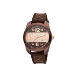 Just Cavalli Men's Watch Brown Coated Case & Brown Rubber Strap - Blue Salon