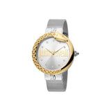 Just Cavalli Ladies Watch Two Tone Case With Mesh Bracelet