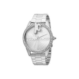 Just Cavalli Ladies Watch Silver Color Case & Bracelet - Blue Salon