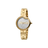 Just CavalliÂ  Ladies Watch Ip Gold CaseÂ With Glitters Dial & Gold Color Bracelet - Blue Salon