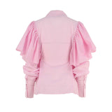 Jijil Women's Striped Long Sleeves Shirt