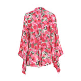 Jijil Women's Floral Print Long Sleeves Shirt
