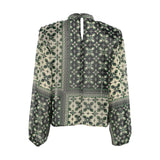JIJIL Women's Nero/Green Blouse