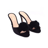 Jaimies Glamour Velvet Troica Shoes/Slippers Black