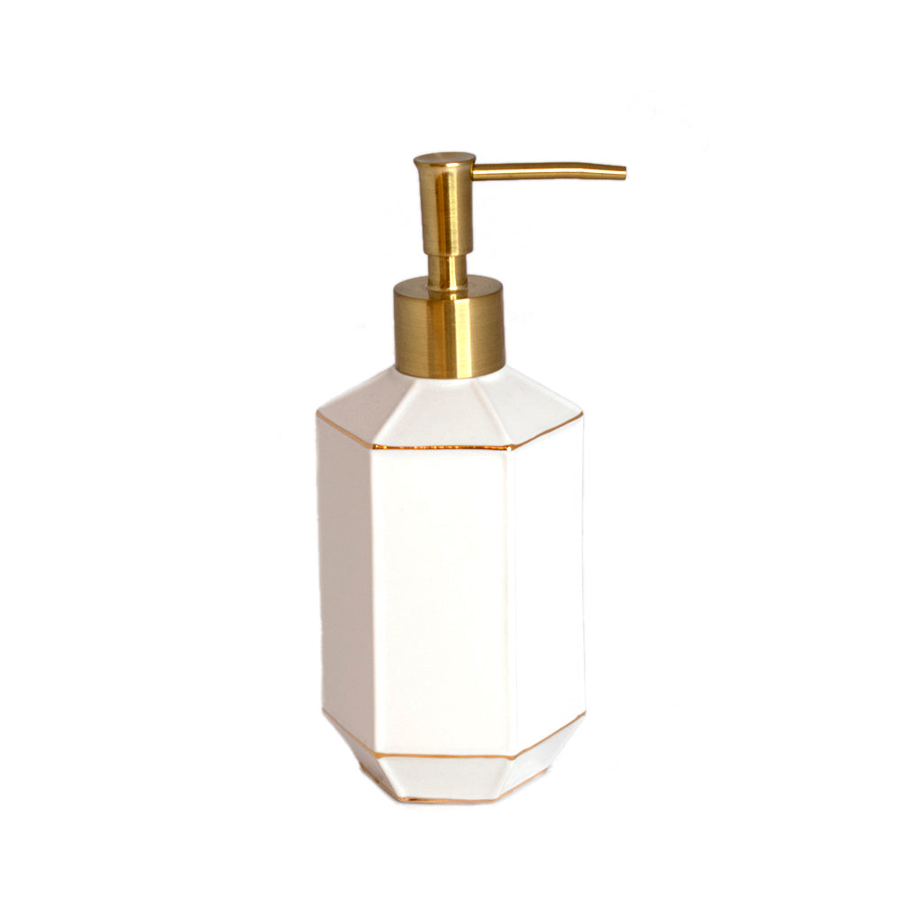 J.Queen New York St. Honore Lotion Dispenser White | Accessories J.Queen New York St. Honore Lotion Dispenser White | Accessories