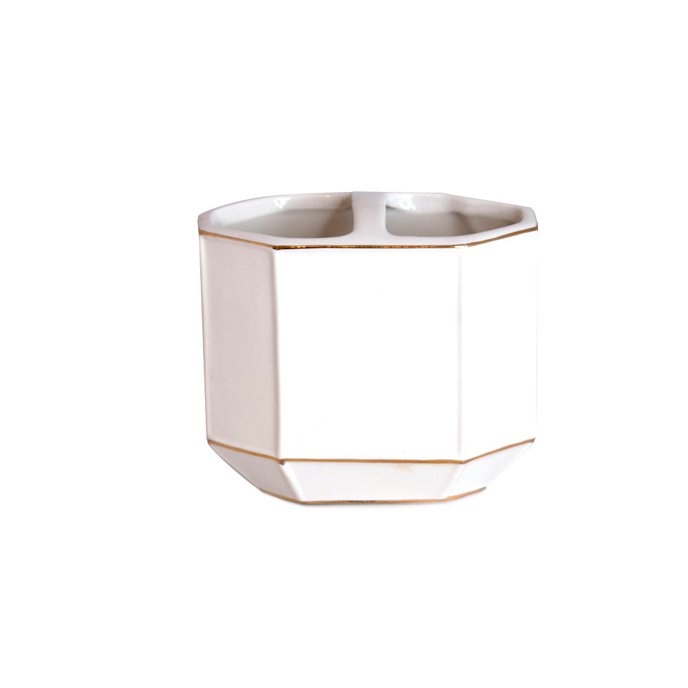 J.Queen New York St. Honore Toothbrush Holder White | Accessories J.Queen New York St. Honore Toothbrush Holder White | Accessories
