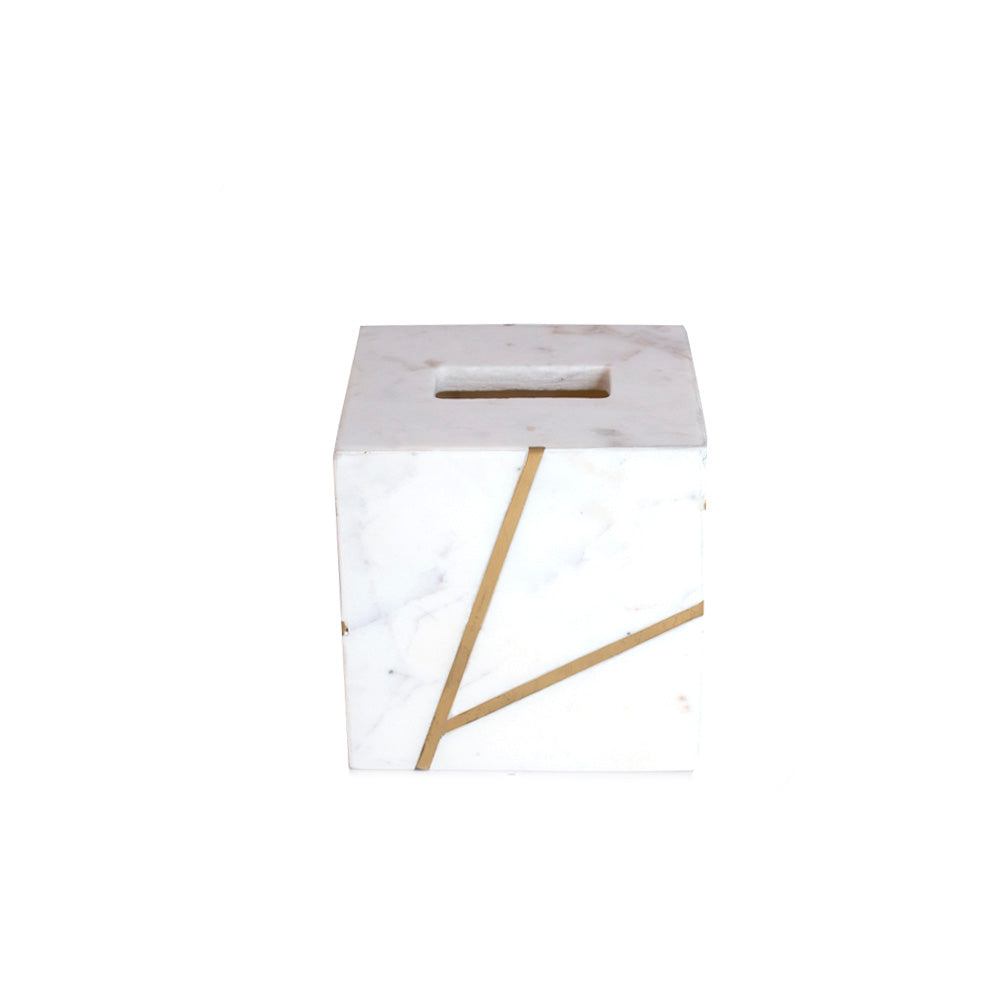 J.Queen New York Mont Tissue Holder Blanc | Accessories J.Queen New York Mont Tissue Holder Blanc | Accessories