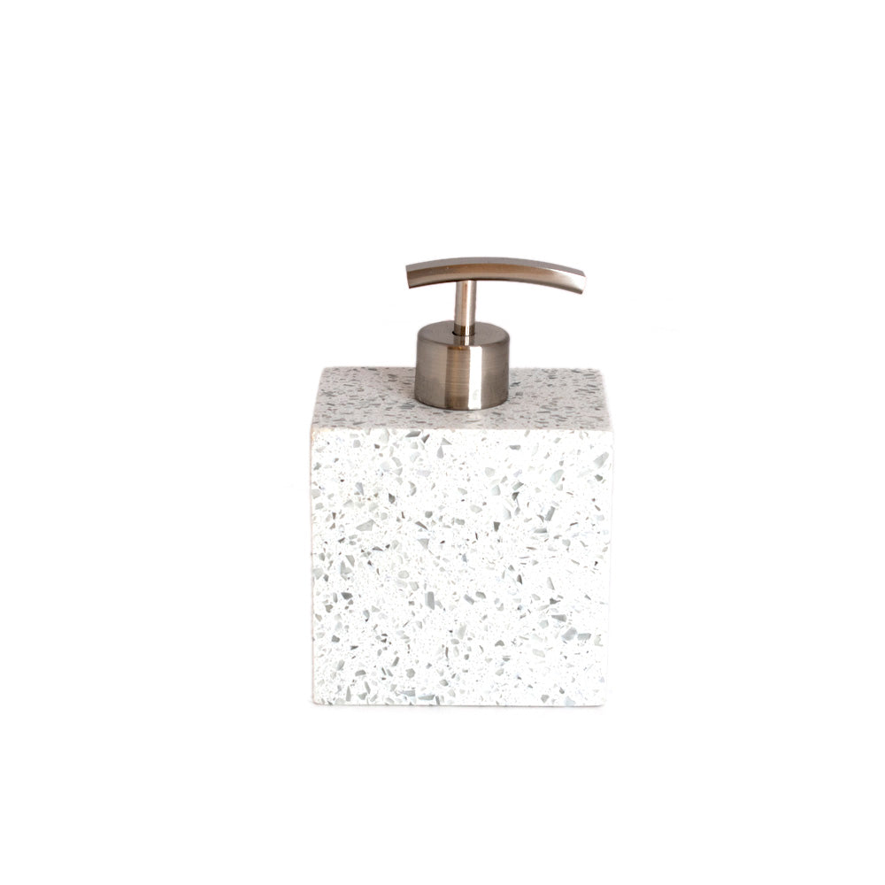 J.Queen New York Terrazo Lotion Dispenser Light Grey | Accessories J.Queen New York Terrazo Lotion Dispenser Light Grey | Accessories