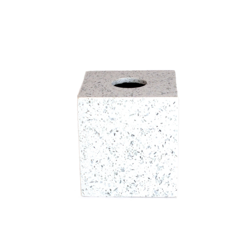 J.Queen New York Terrazo Tissue Holder Light Grey | Accessories J.Queen New York Terrazo Tissue Holder Light Grey | Accessories