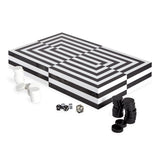 Jonathan Adler Op Art Backgammon Set Black/White