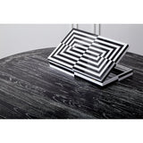 Jonathan Adler Op Art Backgammon Set Black/White
