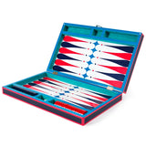 Jonathan Adler Lacquer Backgammon Set - Resource - Red/Navy/Turq