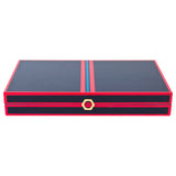 Jonathan Adler Lacquer Backgammon Set - Resource - Red/Navy/Turq