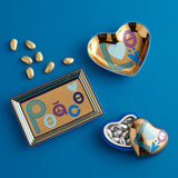 Jonathan Adler Love Heart Box - Blue/Gold