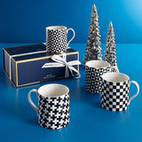 Jonathan Adler Boxed Op Art Mugs - Set of 4