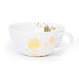 Jonathan Adler 1948 Tea Cup and Saucer White and Gold