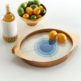 Jonathan Adler Harlequin Eye Tray Multi Blue