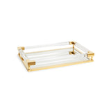 Jonathan Adler Jacques Tray - Small - Acrylic/Brass