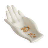 Jonathan Adler Gilded Muse Eve Fruit Bowl White and Gold