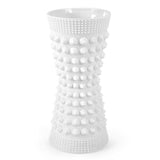 Jonathan Adler Charade Studded Taper Vase White 4.125" x 8.94"