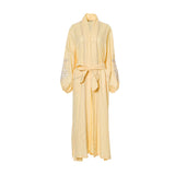 Kaftish Women's Yellow & White Jana Kaftan, Free Size