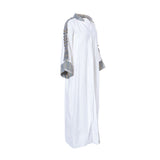 Kaftish Women's Marya White- Blue Kaftan
