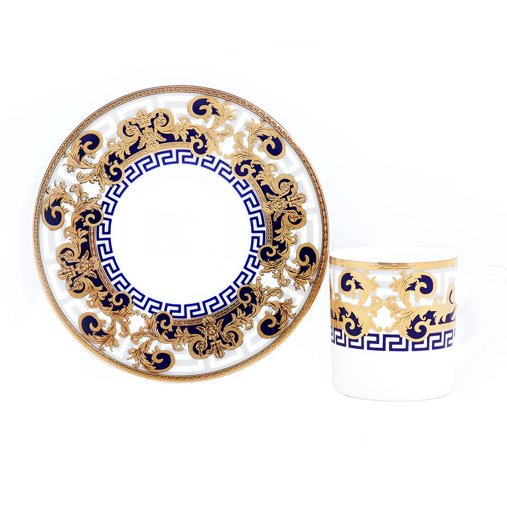 Karosa 90cc Cups and Saucer - Blue | Dinnerware