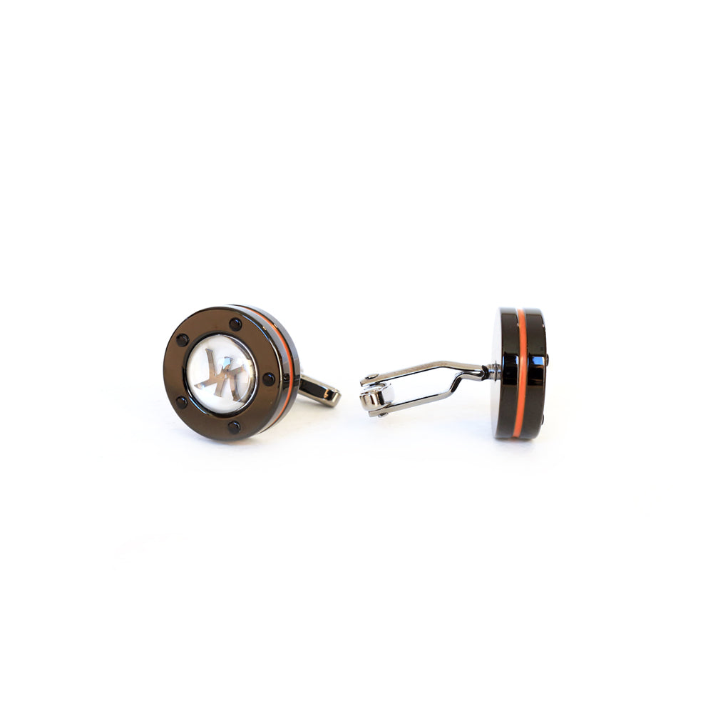 Korloff Cufflink Full Black With Glass Crystal On Top & White Mop | Accessories | Cufflink | Eid Gifts | EID2021 | GCC | Mens | SP Korloff Cufflink Full Black With Glass Crystal On Top & White Mop | Accessories | Cufflink | Eid Gifts | EID2021 | GCC | Mens | SP