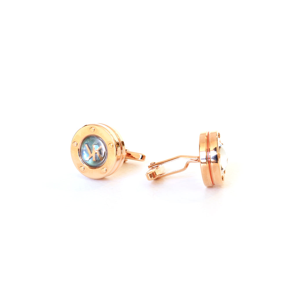 Korloff Cufflink Ip Rosegold With Glass Crystal On Top & Black Mop / Brand Logo | Accessories | Cufflink | Cufflinks | Eid Gifts | EID2021 | GCC | Mens | SP Korloff Cufflink Ip Rosegold With Glass Crystal On Top & Black Mop / Brand Logo | Accessories | Cufflink | Cufflinks | Eid Gifts | EID2021 | GCC | Mens | SP