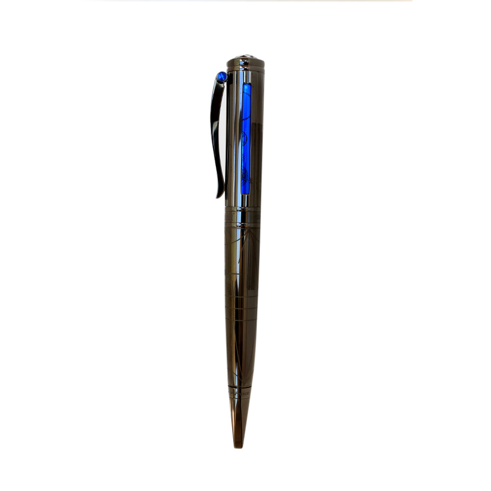 Korloff Men's Pen Voyageur Limited Edition 0031/1700 With Brilliant Cut Glass On Top & Silver Brand Logo | Accessories | Eid Gifts | EID2021 | GCC | Mens | MF Accessories | Pen Korloff Men's Pen Voyageur Limited Edition 0031/1700 With Brilliant Cut Glass On Top & Silver Brand Logo | Accessories | Eid Gifts | EID2021 | GCC | Mens | MF Accessories | Pen
