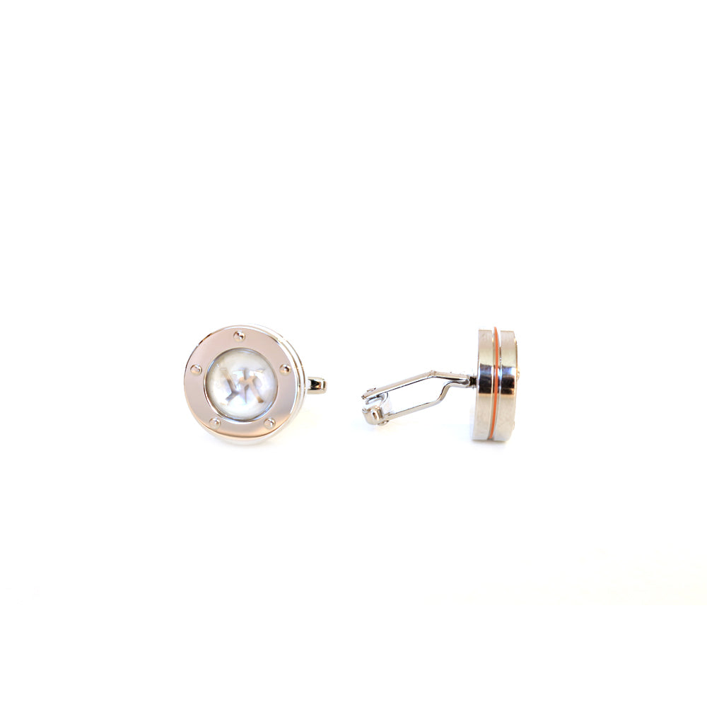 Korloff Cufflink Full Stainless Steel With Glass Crystal On Top & White Mop /Steel Brand Logo | Accessories | Cufflink | Eid Gifts | EID2021 | GCC | Mens | SP Korloff Cufflink Full Stainless Steel With Glass Crystal On Top & White Mop /Steel Brand Logo | Accessories | Cufflink | Eid Gifts | EID2021 | GCC | Mens | SP