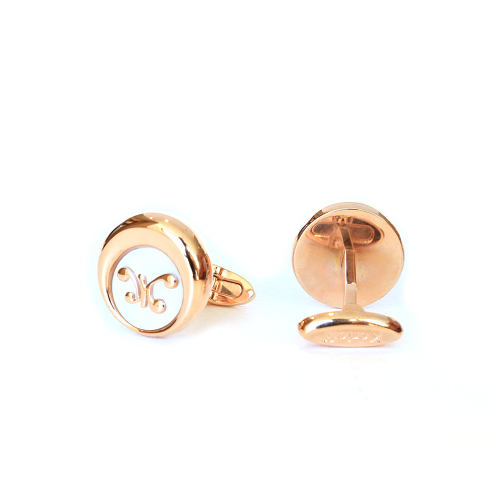 Korloff Cufflinks Luna Full Ip Rosegold & Mop With Ip Rosegold Brand Logo | Accessories | Cufflink | Cufflinks | Eid Gifts | EID2021 | GCC | Mens | SP Korloff Cufflinks Luna Full Ip Rosegold & Mop With Ip Rosegold Brand Logo | Accessories | Cufflink | Cufflinks | Eid Gifts | EID2021 | GCC | Mens | SP