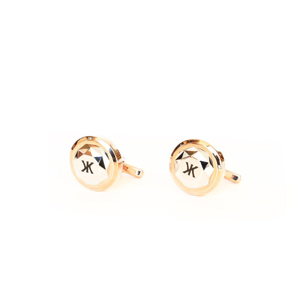 Korloff Cufflink So British Ip Rosegold & Steel Silver On Top With Black Brand Logo | Accessories | Cufflink | Eid Gifts | EID2021 | GCC | Mens | SP Korloff Cufflink So British Ip Rosegold & Steel Silver On Top With Black Brand Logo | Accessories | Cufflink | Eid Gifts | EID2021 | GCC | Mens | SP