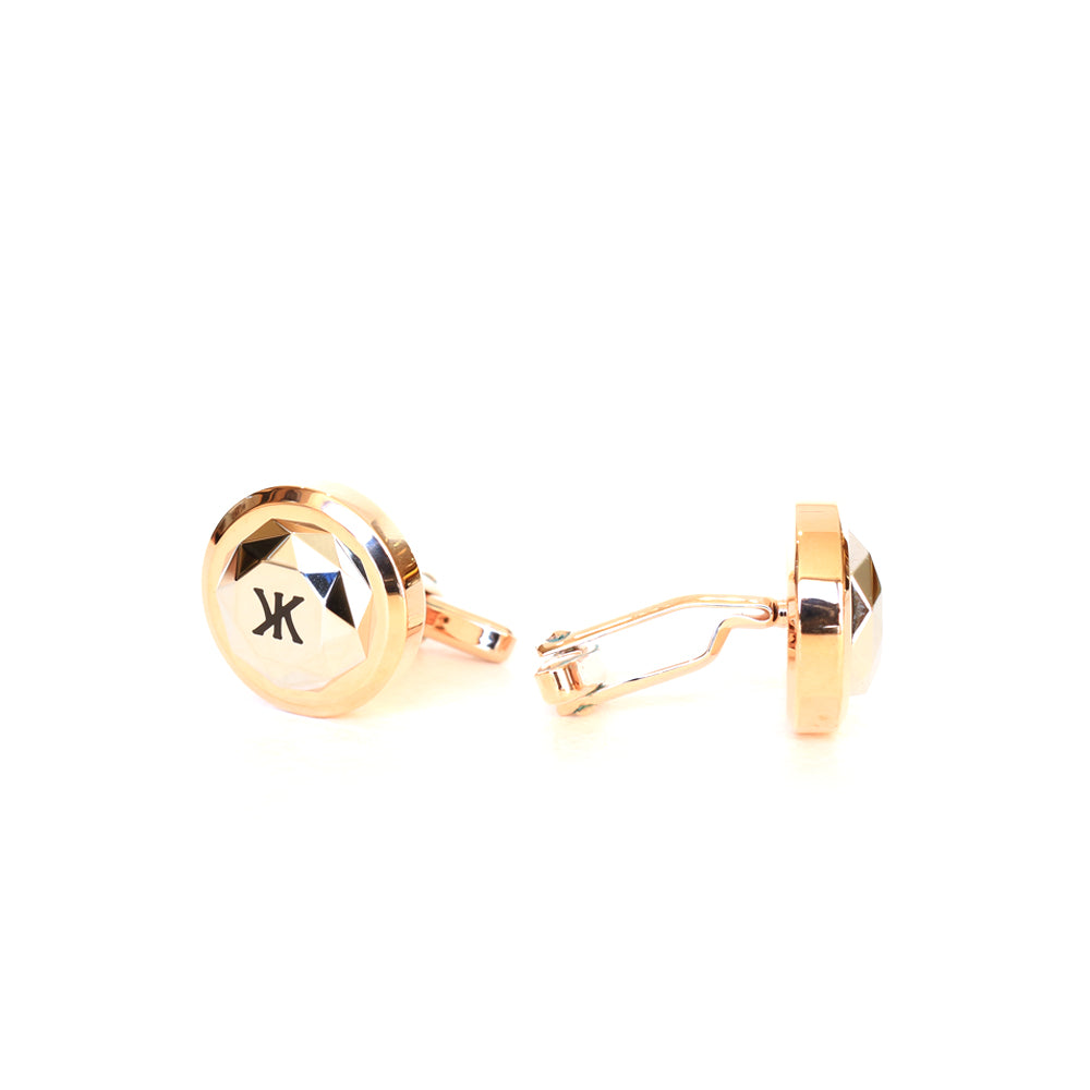 Korloff Cufflink So British Ip Rosegold & Steel Silver On Top With Black Brand Logo | Accessories | Cufflink | Eid Gifts | EID2021 | GCC | Mens | SP Korloff Cufflink So British Ip Rosegold & Steel Silver On Top With Black Brand Logo | Accessories | Cufflink | Eid Gifts | EID2021 | GCC | Mens | SP